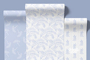 Light Blue Wildflower Wallpapers, a Wallpaper Graphic by Bloomart Studio (Thumbnail 2 of 6)