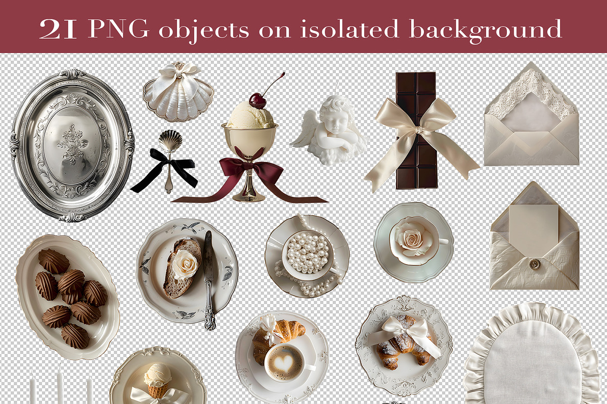 Romantic On The Table PNG Clipart, an Object Graphic by NataKa (Photo 2 of 4)