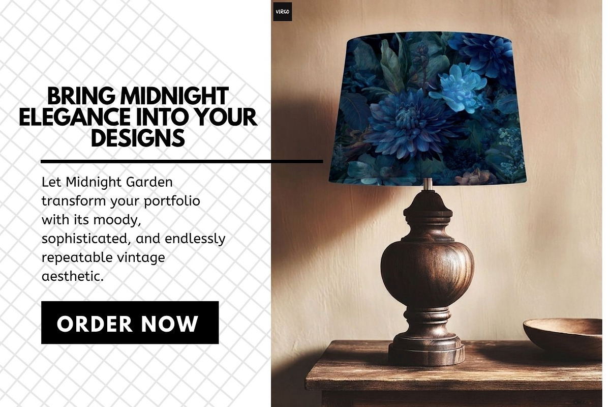 30+ Midnight Garden Bundle, a Decorative Illustration by Virgo Studio (Photo 6 of 6)