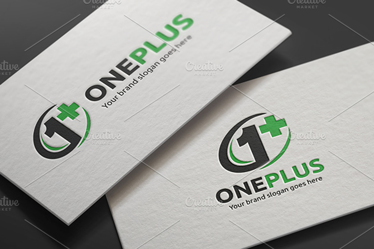 Number One Plus Logo, a Branding & Logo Template by WheelieMonkey
