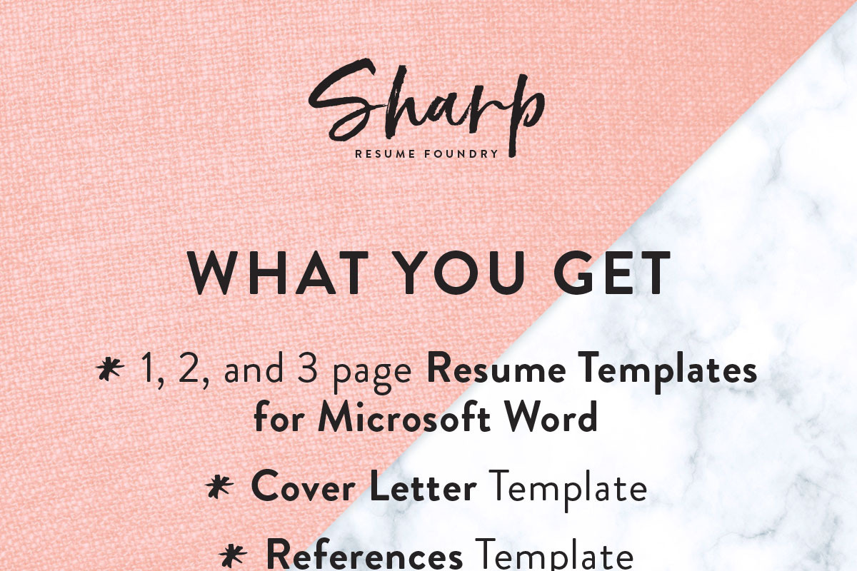 Modern Resume Template Word, a Resume Template by SharpResumeFoundry (Photo 6 of 7)
