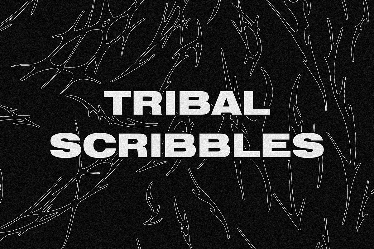 Tribal Scribbles, a Decorative Illustration by Dreadlabs (Photo 1 of 3)