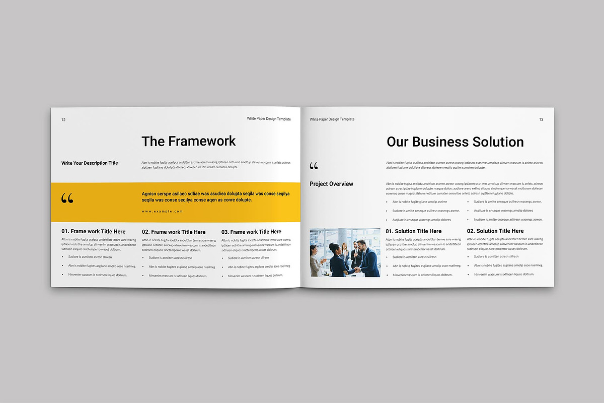 White Paper Template | Landscape, a Brochure Template by ElvinPrint (Photo 7 of 10)