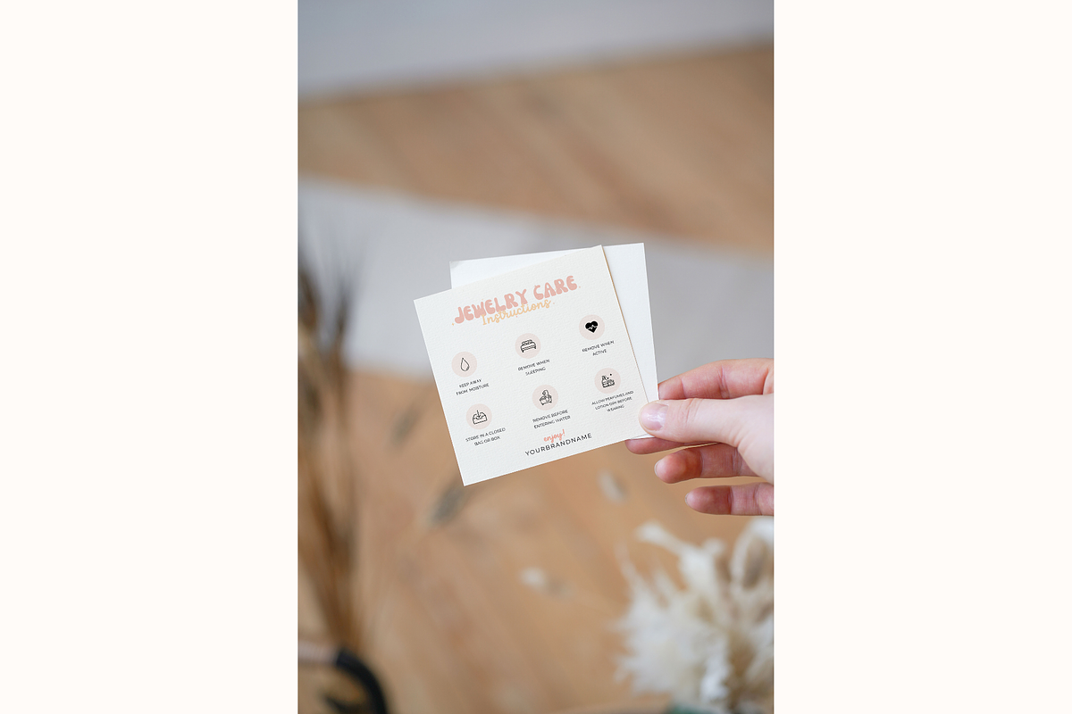 Jewelry Care Card Canva Template, a Flyer Template by Hellohastore (Photo 6 of 9)