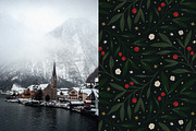 Christmas Seamless Patterns, a Pattern Graphic by Emilie Cliche (Thumbnail 7 of 8)