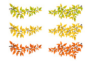 Set of autumn tree branches, a Seasonal Illustration by belander (Thumbnail 2 of 3)