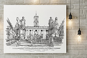 Sketches of Rome - Ink Edition, a Person Illustration by AntonPix Studio (Thumbnail 2 of 6)
