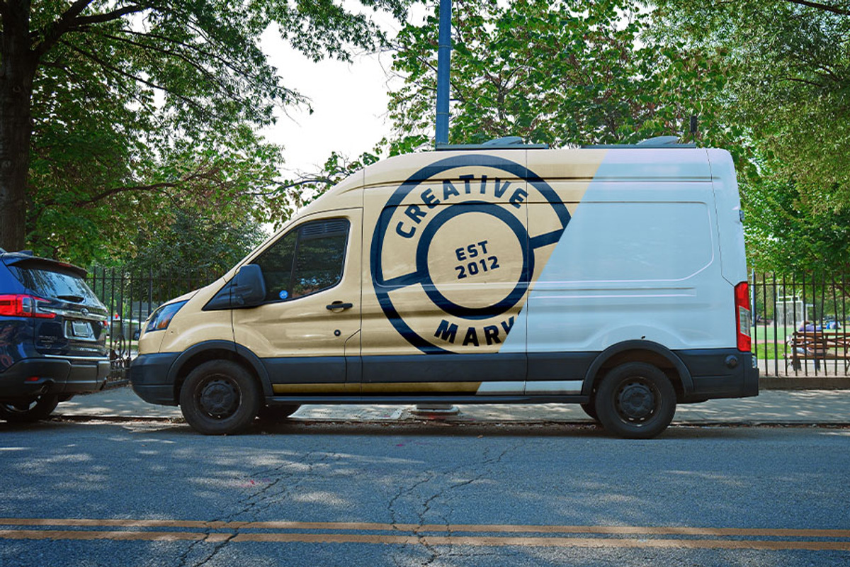 Vehicle Wrap Photoshop Template, an Advertising Mockup by SUH-NY (Photo 10 of 22)