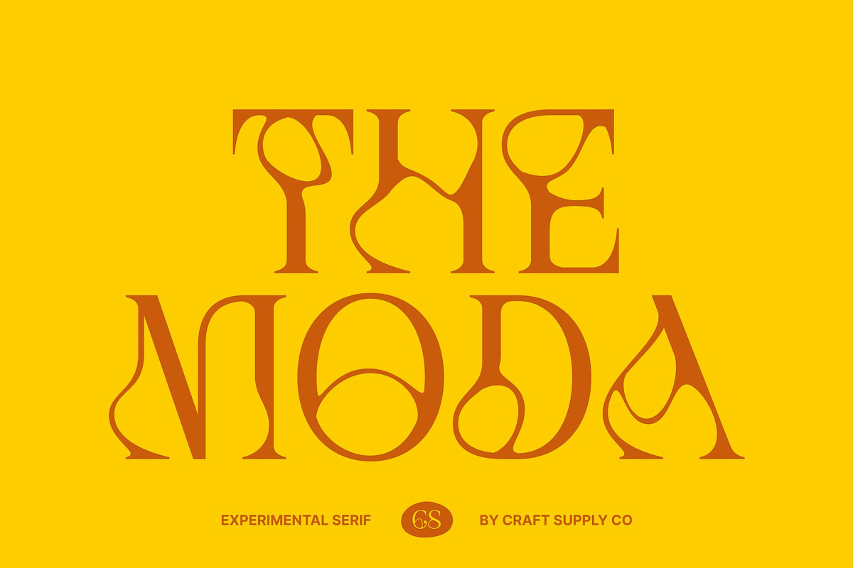 CS Moda – Experimental font, a Serif Font by Craft Supply Co. (Photo 1 of 8)