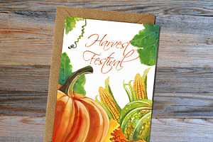 Pumpkins Clipart, Harvest Clipart