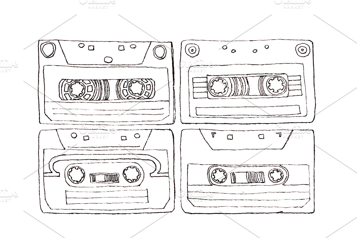 Summer Retro Party Clip Art, an Education Illustration by Watercolor_Vector Graphic (Photo 13 of 14)