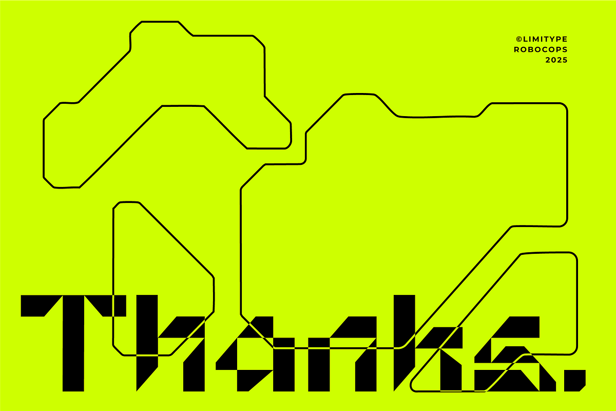Robocops - Futuristic Font, a Sans Serif Font by limitype (Photo 14 of 14)