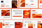 White Orange Modern Pitch Deck, a Presentation Template by Claymoon Lab (Thumbnail 2 of 7)