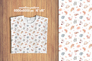 Cats Seamless patterns collection, a Pattern Graphic by Julia M. Watercolor (Thumbnail 10 of 12)