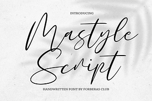 Mastyle Script Handwritten Font