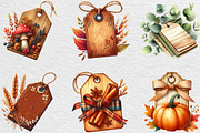 Vintage Wooden Autumn Tags Clipart, an Illustration by Black Bird Studio (Thumbnail 6 of 6)