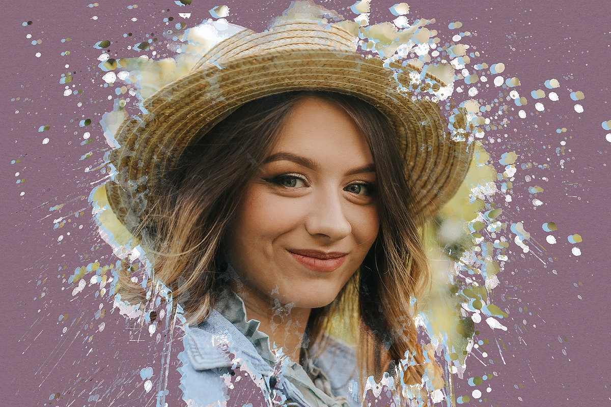 Watercolor Artistic Photo Templates, an Action Add-On by Photoshop Action (Photo 11 of 13)