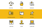 48 Office Icons, an Outline Icon by kucingklawu (Thumbnail 3 of 7)