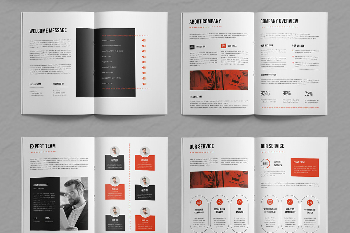 Brand Company Profile Layout, a Brochure Template by ContestDesign (Photo 2 of 3)
