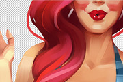 Pin-up woman, an Illustration by Ira Cvetnaya (Thumbnail 3 of 3)