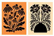 Abstract flower wall art posters set, an Illustration by Libby Wishes (Thumbnail 4 of 11)