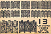 Ornamental Folding Screen Silhouette, an Object Graphic by hafijul (Thumbnail 4 of 4)