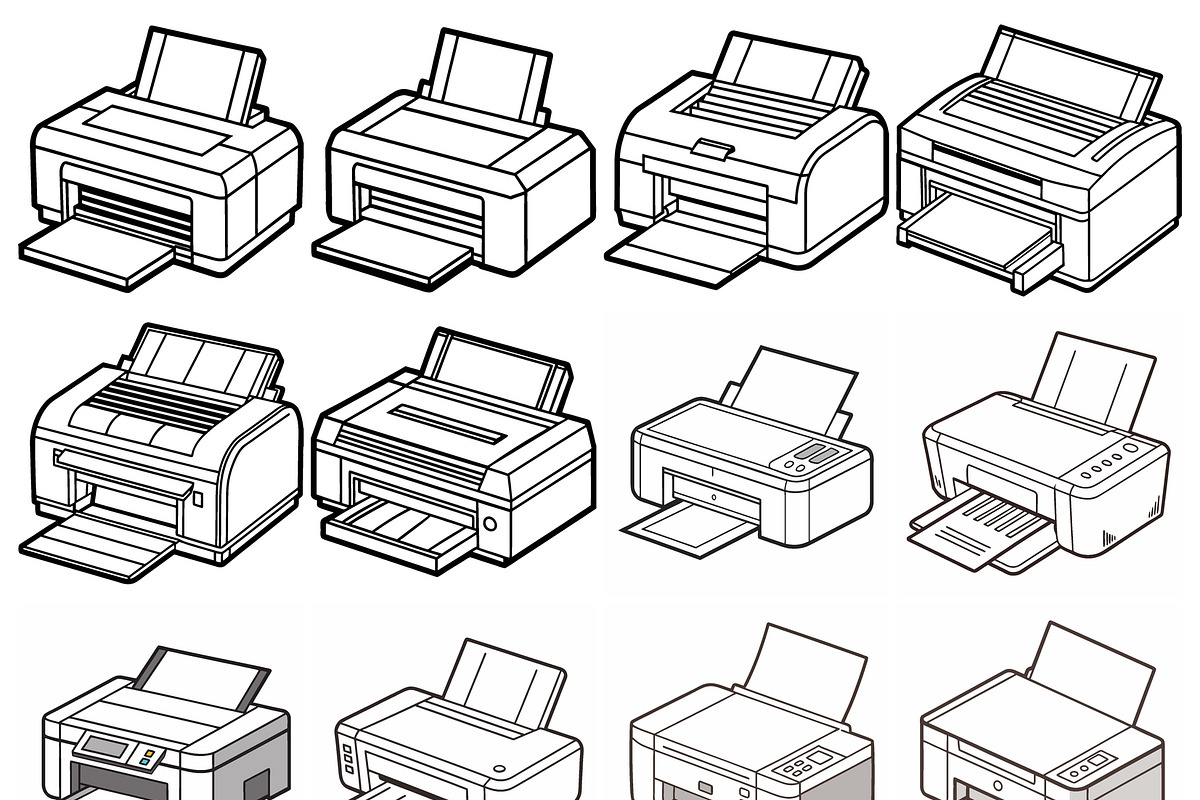 Printers for Business or Home Office, an Object Graphic by Billah Hub