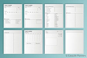 Travel Planner Letter Size Printable