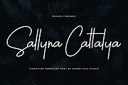 Sallyna Cattalya, a Script Font by Essentials Studio (Thumbnail 1 of 8)