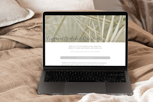 Showit FAQ Page Add-On Template