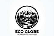 60 Eco Globe Landscape Silhouette, a Technology Illustration by Amazin_art (Thumbnail 5 of 49)