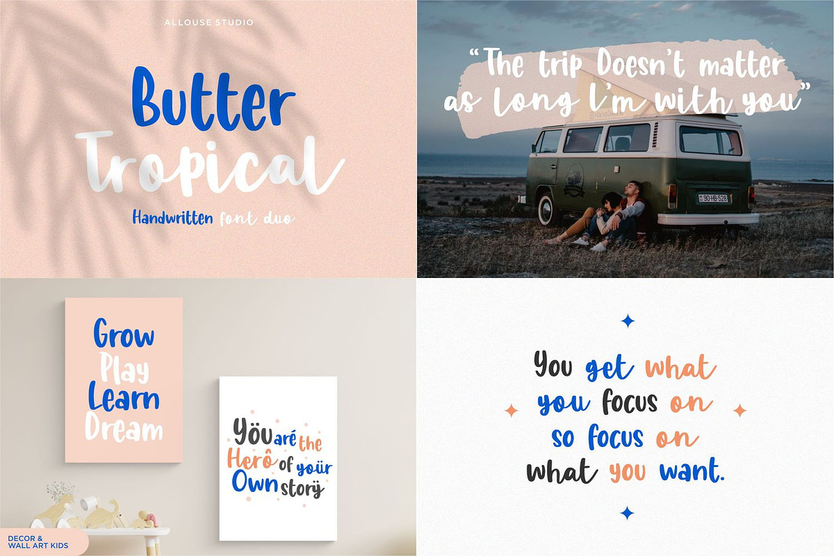 All In One | 50 Fonts Collection, a Script Font by Allouse Studio (Photo 10 of 30)