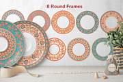 KALAMKARI. Vector Set Ornaments., a Pattern Graphic by Irina Skaska (Thumbnail 14 of 17)