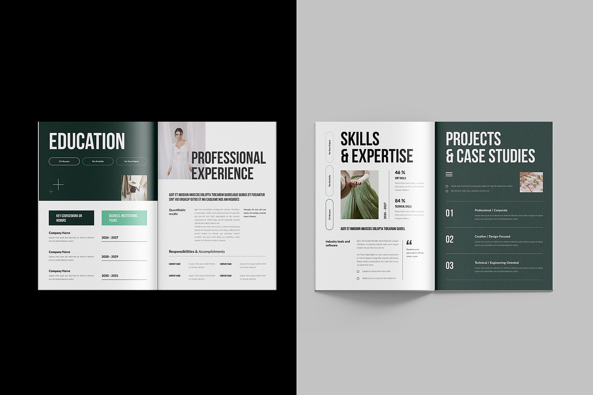 Resume | Portfolio Brochure Template, a Brochure Template by StyleArt (Photo 5 of 10)