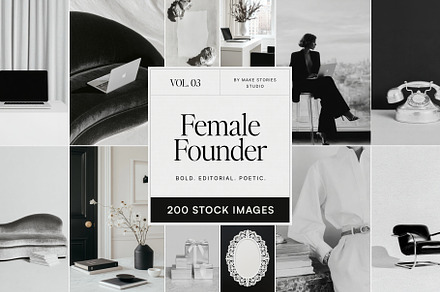 Female Founder Stock Image Pack