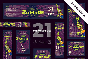 Banners Pack Zombie Party