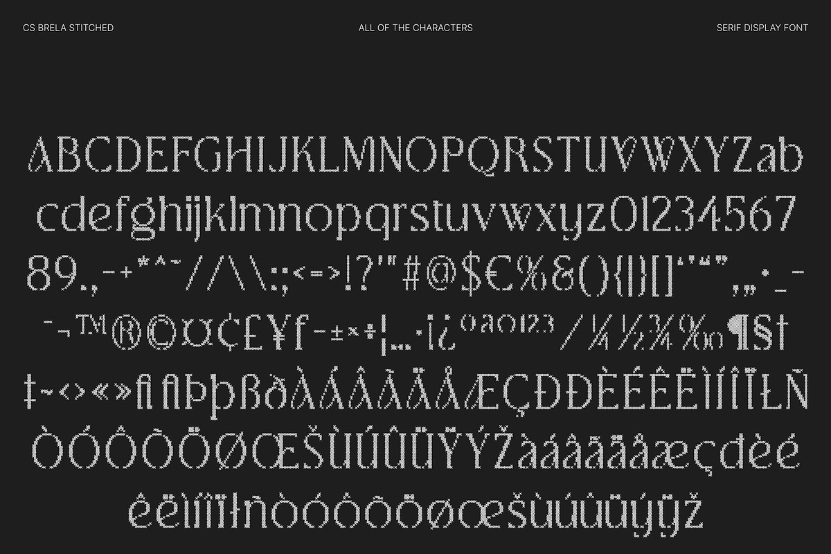 CS Brela Stitched, a Serif Font by Craft Supply Co. (Photo 8 of 8)