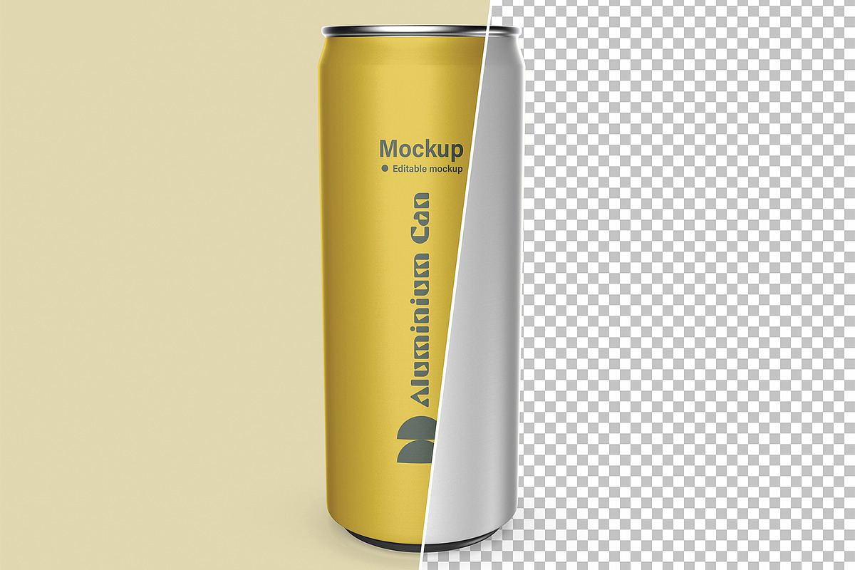 Aluminium Can Bottle Mockup, a Product Mockup by graphypix (Photo 2 of 4)