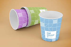 Small Paper Cup Mockup