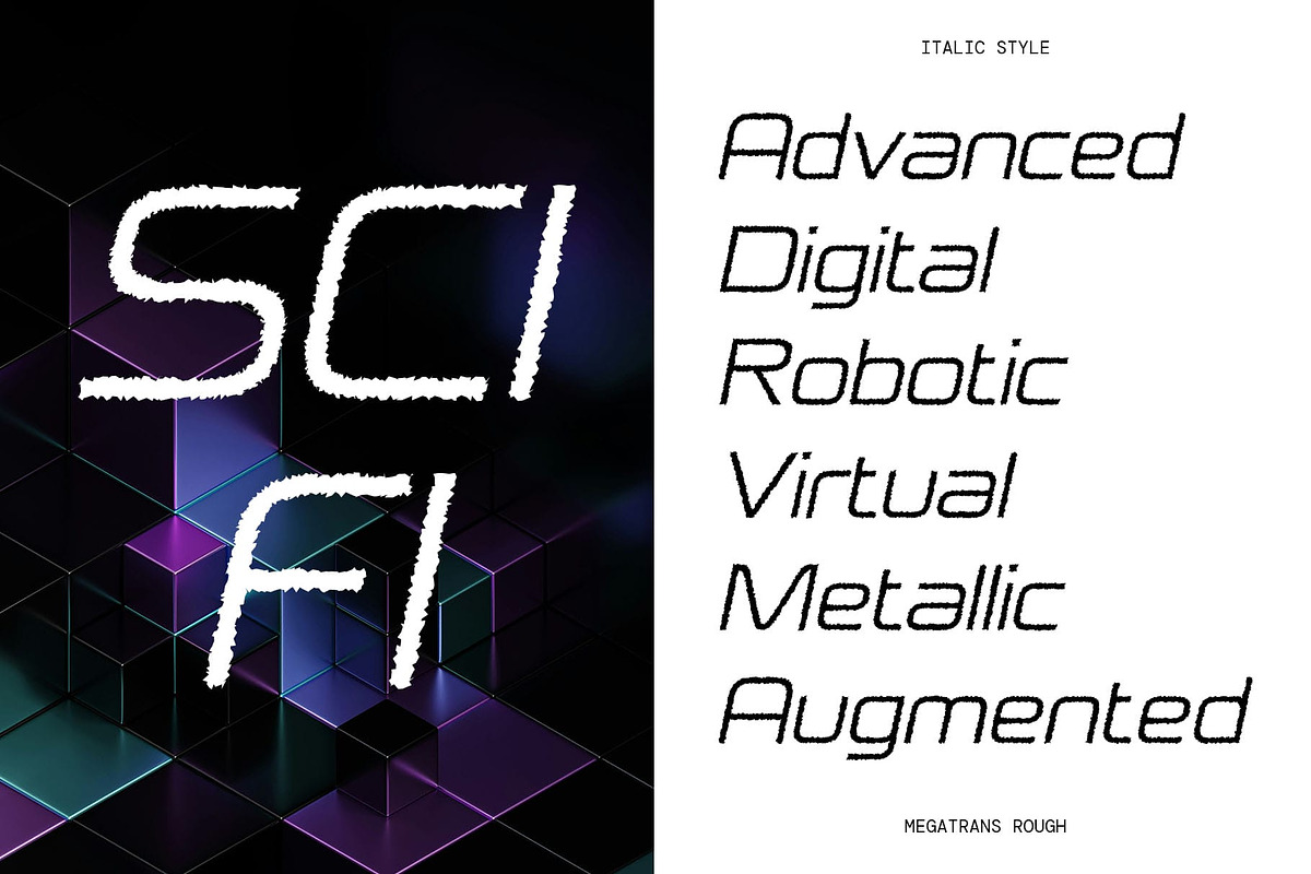 Megatrans Rough, a Sans Serif Font by Craft Supply Co. (Photo 6 of 8)