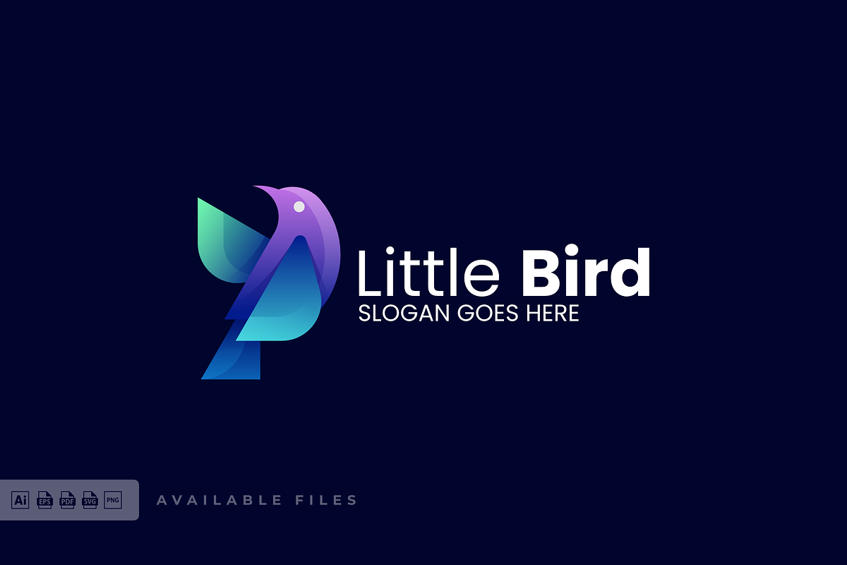 Little Bird Gradient Colorful Logo, a Branding & Logo Template by ivan_artnivora
