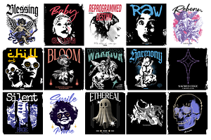 Streetwear T-Shirt Design Bundle v1, an Object Graphic by Pries Studio