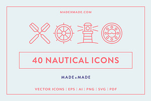 Nautical Line Icons