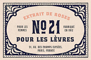 Bourbon House font + Vintage Frames, a Serif Font by Andrey Sharonov (Thumbnail 6 of 12)