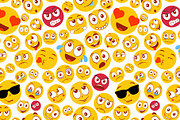 Colorful smiley face pattern, a Pattern Graphic by Yayasya (Thumbnail 1 of 2)