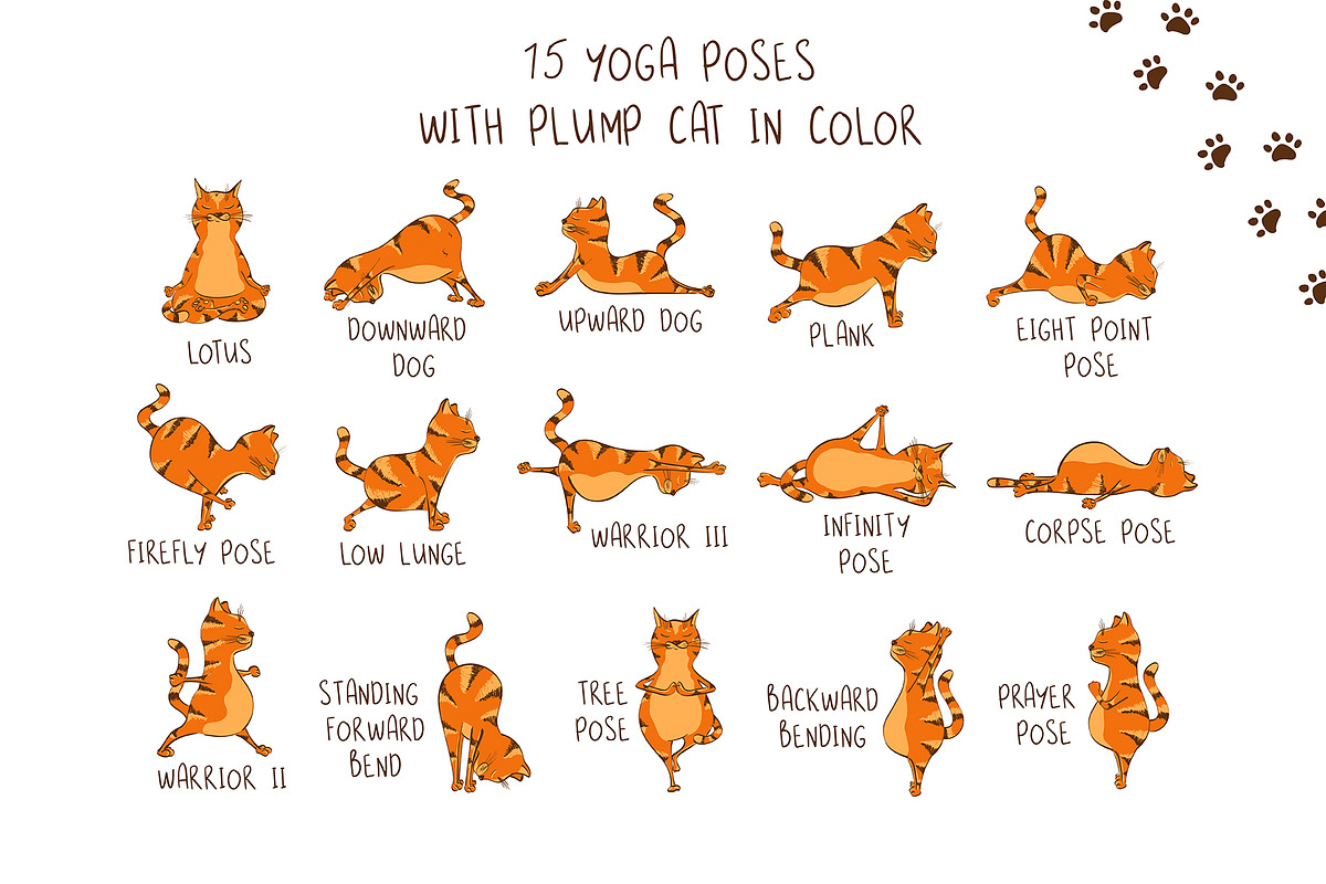 Yoga Cats, an Animal Illustration by Annakniaz (Photo 2 of 9)