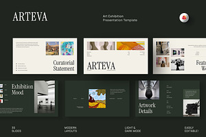 Arteva - Art Exhibition PowerPoint