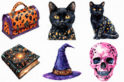 Watercolor Leopard Print Halloween, an Illustration by Craft Nest (Thumbnail 5 of 6)