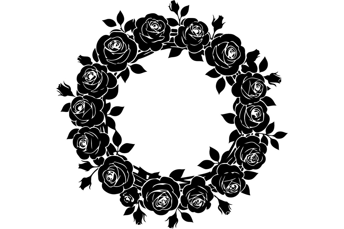 Floral Wreath Frame Bundle, an Object Graphic by Creativeshirt (Photo 7 of 20)
