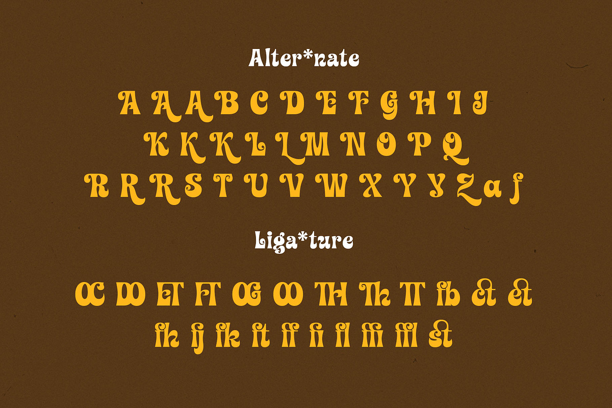 Molger Retro Display Font, a Serif Font by RantautypeStudio (Photo 10 of 17)